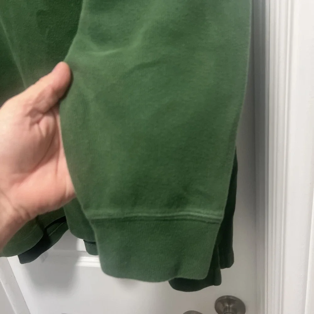 Polo Ralph Lauren Sweater Men's 3XB Green 1/4 Zip Pullover Pony Logo Vintage‎